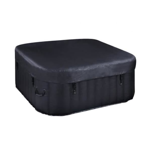 SUNSPA uppblåsbart spa - AC02 - 185 x 65 cm - 6 platser - Fyrkantigt (Levereras med filter, hänglås, golvmatta och överdrag)