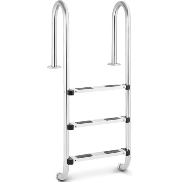 Poolstege i rostfritt stål, 3 steg, 1320 mm