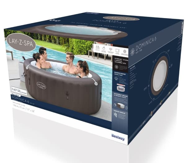 Lay-Z Spabad 196 x 71 cm Dominica MaxHold Smart HydroJet 6 Spabad