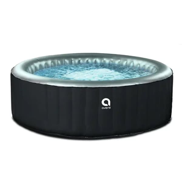 Avenli Uppblåsbar bubbelpool för seniorer - 135cm, 105 jetströmmar, 686L kapacitet, snabb uppvärmning