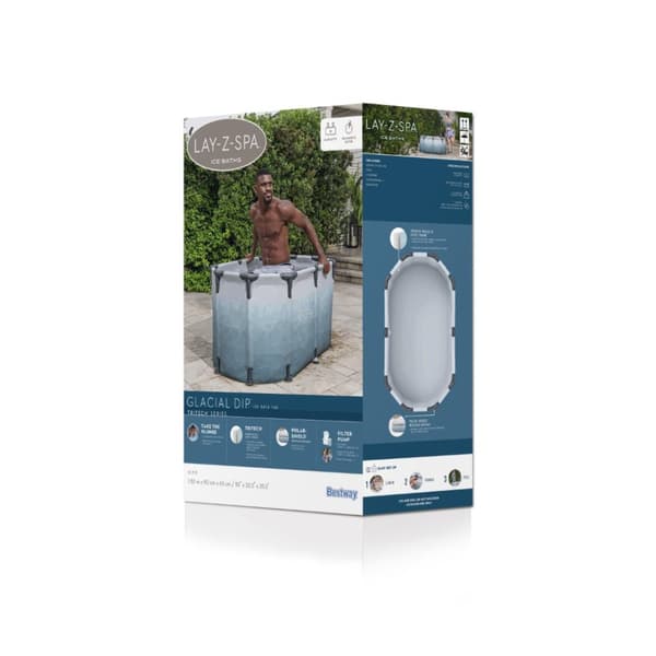 Lay-Z Glacial dip Isbad m/pump 150 x 90 x 65 cm