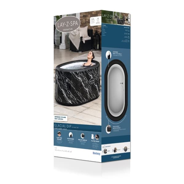 Lay-Z Glacial dip Isbad m/pump 152 x 92 x 71 cm