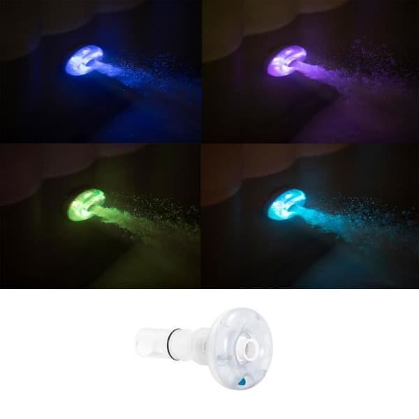Spa gonflable BESTWAY - Lay-Z-Spa Maldives - 201 x 201 x 80 cm - 5 till 7 platser - Fyrkantig (Täckning, pump, cartridge, diffusor)