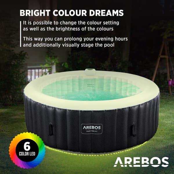 Spa Pool Santorini rund med LED - 2400W