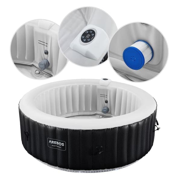 Spa Pool Santorini rund med LED - 2400W