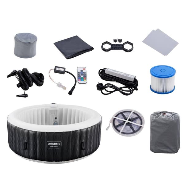 Spa Pool Santorini rund med LED - 2400W