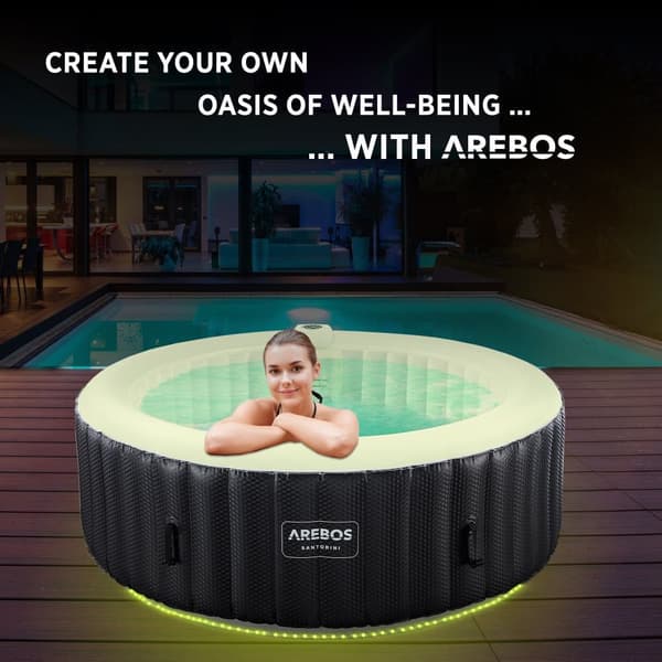 Spa Pool Santorini rund med LED - 2400W