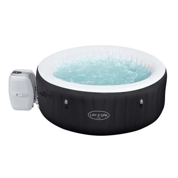 Spa gonflable BESTWAY - Lay-Z-Spa Miami - 120 luftmunstycken - 180 x 66 cm - 2 till 4 platser - Rund (överdrag, patrontillbehör, diffuser)