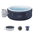 Miniatyrbild 1 av 6: Spa gonflable BESTWAY - Lay-Z-Spa Miami - 120 luftmunstycken - 180 x 66 cm - 2 till 4 platser - Rund (överdrag, patrontillbehör, diffuser)