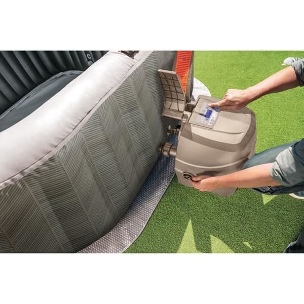 Spa gonflable INTEX - Chevron - 196 x 196 x 71 cm - 6 platser - Fyrkantig - 28472EX