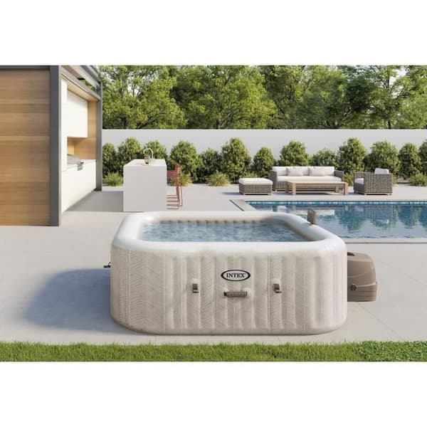 Spa gonflable INTEX - Chevron - 196 x 196 x 71 cm - 6 platser - Fyrkantig - 28472EX