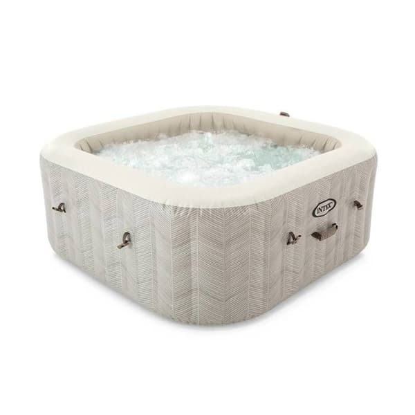 Spa gonflable INTEX - Chevron - 196 x 196 x 71 cm - 6 platser - Fyrkantig - 28472EX