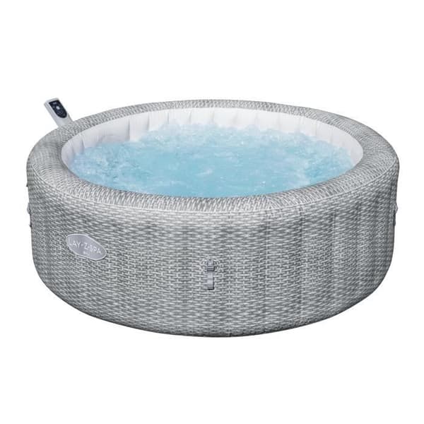 Spa gonflable BESTWAY - Lay-Z-Spa Bali - 140 luftmunstycken - 196 x 71 cm - 4 till 6 platser - Rund (lock, kartong, diffusor)
