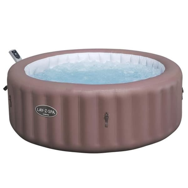 Spa gonflable BESTWAY - Lay-Z-Spa Hawaii - 140 luftjetar - 196 x 71 cm - 4 till 6 platser - Rund (lock, patron, diffusor)