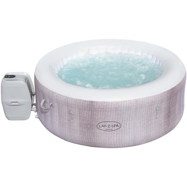 Spa gonflabel BESTWAY - Lay-Z-Spa® Cancun - 120 airjets™ - 180 x 66 cm - 2 till 4 personer - Rund (överdrag, patron, diffusor)