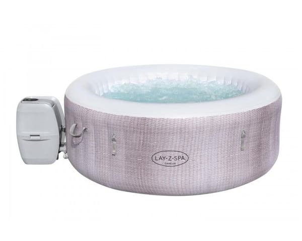 Spa gonflabel BESTWAY - Lay-Z-Spa® Cancun - 120 airjets™ - 180 x 66 cm - 2 till 4 personer - Rund (överdrag, patron, diffusor)