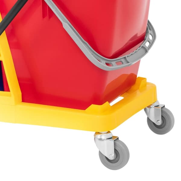 ulsonix - Städvagn med press - 2 hinkar - 60 l