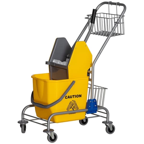 Rootz Cleaning Trolley - Professional Cleaning Cart - Trolley On Wheels - Enkla rengöring - 73 cm x 45 cm x 95 cm