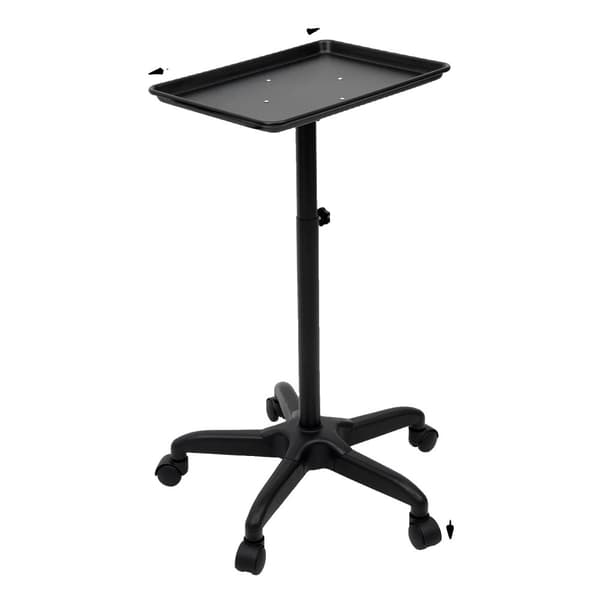 Salongsvagn, Justerbar Höjd, Hållbar Design,svart