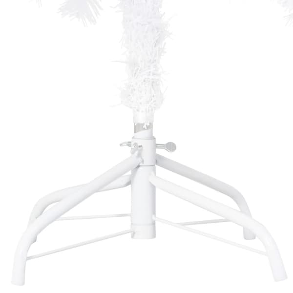 vidaXL kunstigt juletræ med lys og kuglesæt 150 cm PVC hvid -  Juletræer