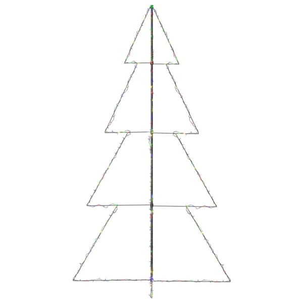 vidaXL Kartiojoulukuusi 360 -LED-valoa sisä/ulkokäyttöön 143x250 cm -  Joulukuuset