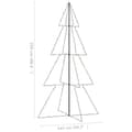Pikkukuva 8 / 8: vidaXL Kartiojoulukuusi 360 -LED-valoa sisä/ulkokäyttöön 143x250 cm -  Joulukuuset