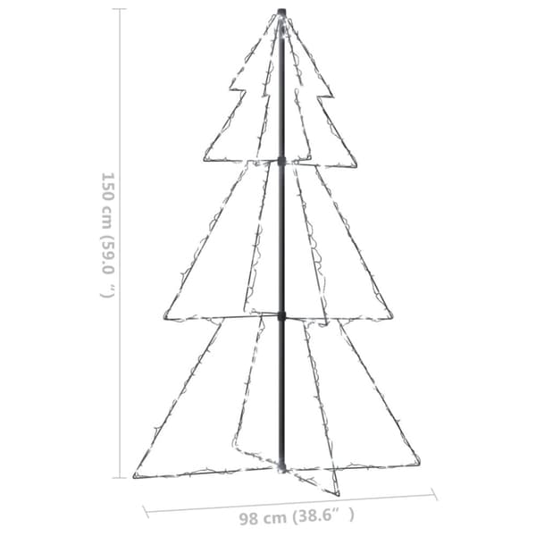 vidaXL Ljuskon för julgran 200 LEDs inne/ute 98x150 cm -  Julgranar