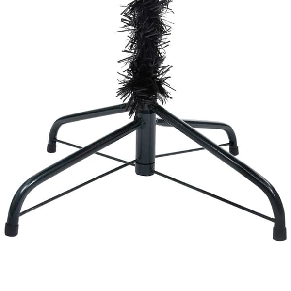 vidaXL Tekojoulukuusi palloilla esivalaistu musta 150 cm PVC - Joulukuuset