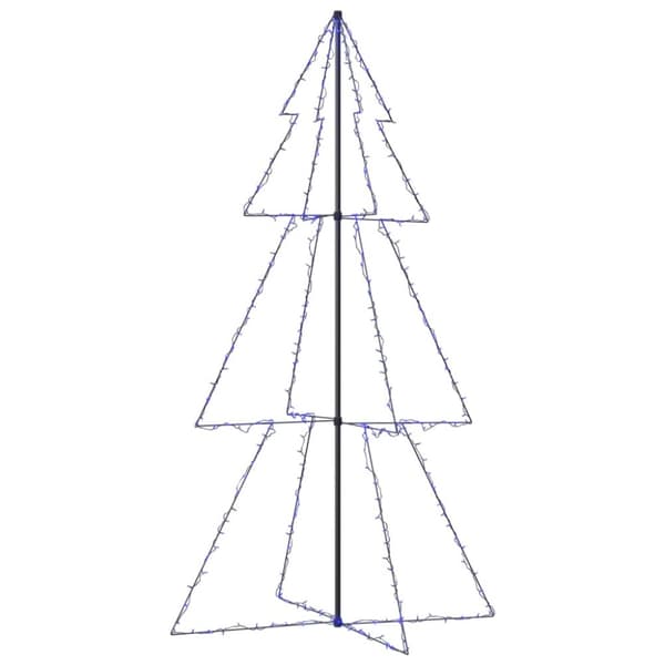 vidaXL lysende juletræ 120x220 cm 300 LED'er indendørs/udendørs -  Juletræer