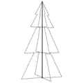 Miniatyrbillede 5 af 8: vidaXL lysende juletræ 120x220 cm 300 LED'er indendørs/udendørs -  Juletræer