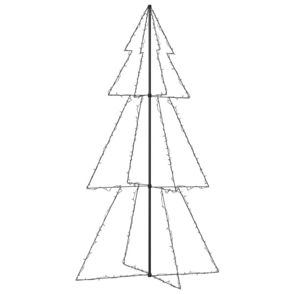 vidaXL lysende juletræ 120x220 cm 300 LED'er indendørs/udendørs -  Juletræer
