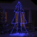Miniatyrbillede 1 af 8: vidaXL lysende juletræ 120x220 cm 300 LED'er indendørs/udendørs -  Juletræer