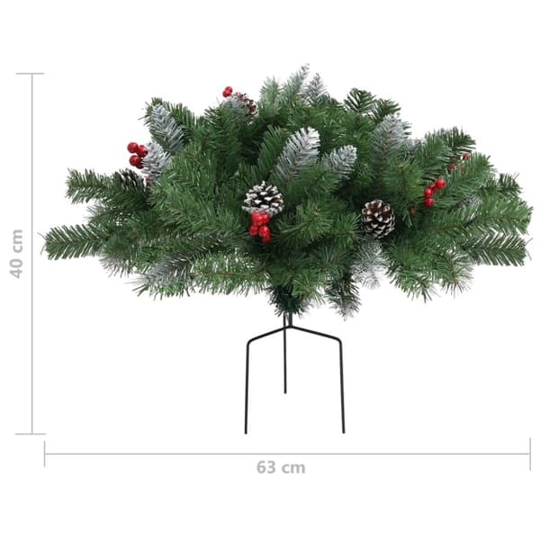 vidaXL Konstgjord julgran grön 40 cm PVC - Julgranar
