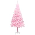 Pikkukuva 3 / 11: vidaXL Tekojoulukuusi palloilla esivalaistu pinkki 120 cm PVC -  Joulukuuset