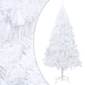 Miniatyrbillede 3 af 11: vidaXL kunstigt juletræ med lys og kuglesæt 120 cm PVC hvid -  Juletræer