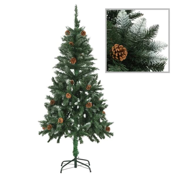 vidaXL Tekojoulukuusi palloilla esivalaistu 150 cm -  Joulukuuset
