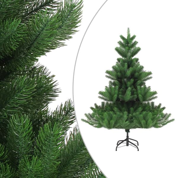 vidaXL kunstigt juletræ nordmannsgran LED og kuglesæt 150 cm grøn -  Juletræer