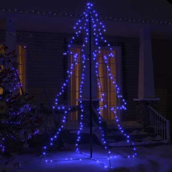 vidaXL Ljuskon för julgran 240 LED inne/ute 118x180 cm - Julgranar