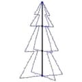 Miniatyrbillede 3 af 9: vidaXL lysende juletræ 78x120 cm 160 LED'er indendørs/udendørs -  Juletræer