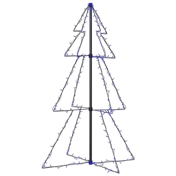 vidaXL lysende juletræ 78x120 cm 160 LED'er indendørs/udendørs -  Juletræer