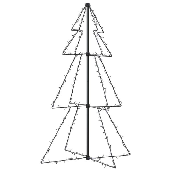 vidaXL lysende juletræ 78x120 cm 160 LED'er indendørs/udendørs -  Juletræer