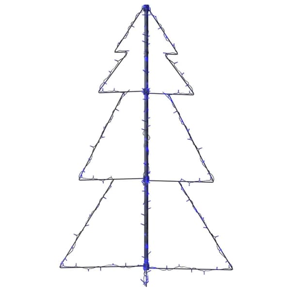 vidaXL lysende juletræ 78x120 cm 160 LED'er indendørs/udendørs -  Juletræer