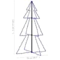 Miniatyrbillede 9 af 9: vidaXL lysende juletræ 78x120 cm 160 LED'er indendørs/udendørs -  Juletræer