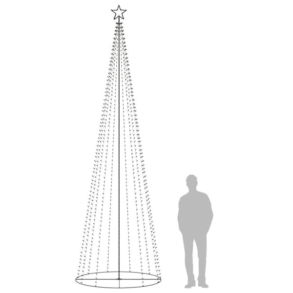 vidaXL Julgranskon 752 färgglada LEDs 160x500 cm -  Julgranar
