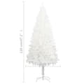Miniatyrbillede 11 af 11: vidaXL kunstigt juletræ med lys og kuglesæt 120 cm hvid -  Juletræer