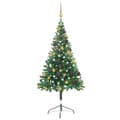 Miniatyrbild 1 av 11: vidaXL Belyst plastgran med kulor 150 cm 380 grenar -  Julgranar