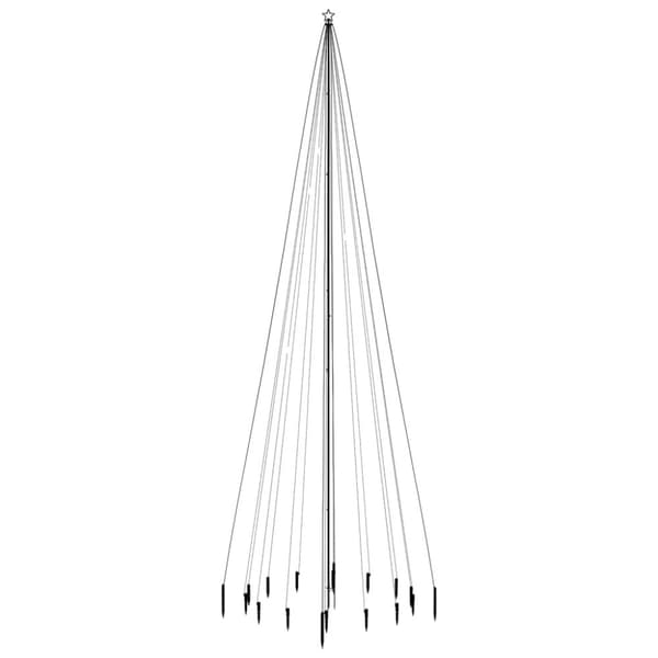 vidaXL Joulukuusi piikillä 1134 lämpimän valkoista LED-valoa 800 cm - Joulukuuset