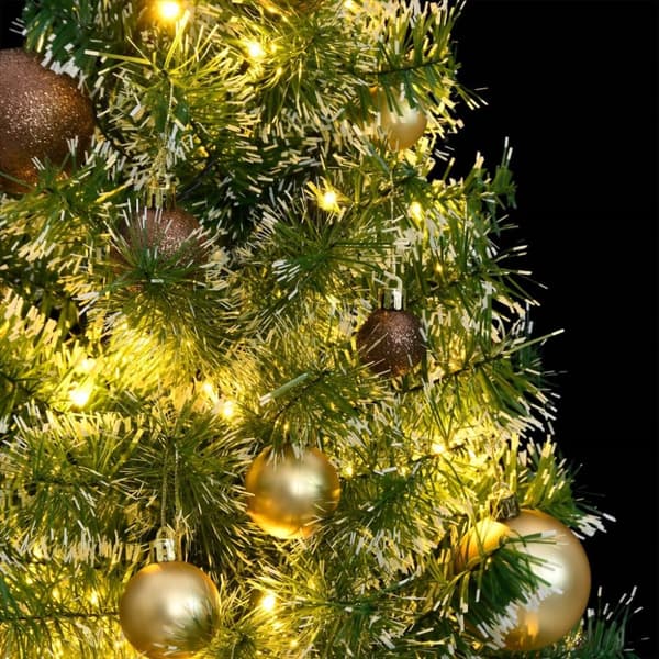 vidaXL Tekojoulukuusi 150 LED-valoa joulupallot ja lumihuurre 150 cm -  Joulukuuset