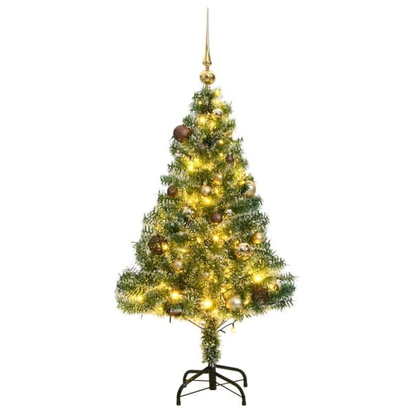 vidaXL Tekojoulukuusi 150 LED-valoa joulupallot ja lumihuurre 150 cm -  Joulukuuset