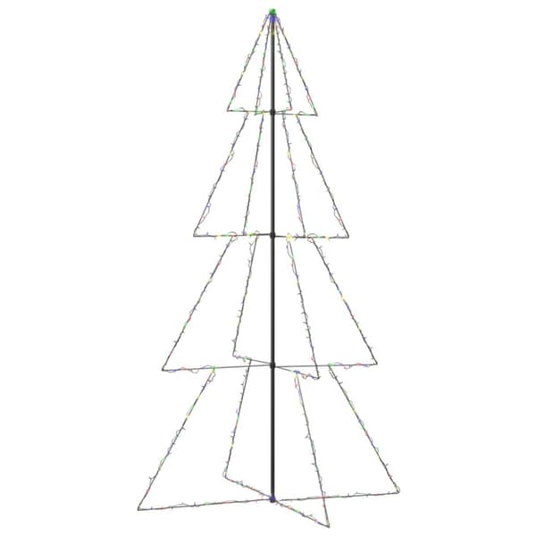 The Living Store Kartiojoulukuusi 360 -LED-valoa sisä/ulkokäyttöön 143x250 cm -  Joulukuuset